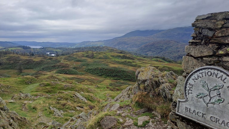 View from the top of the Black Crag walk